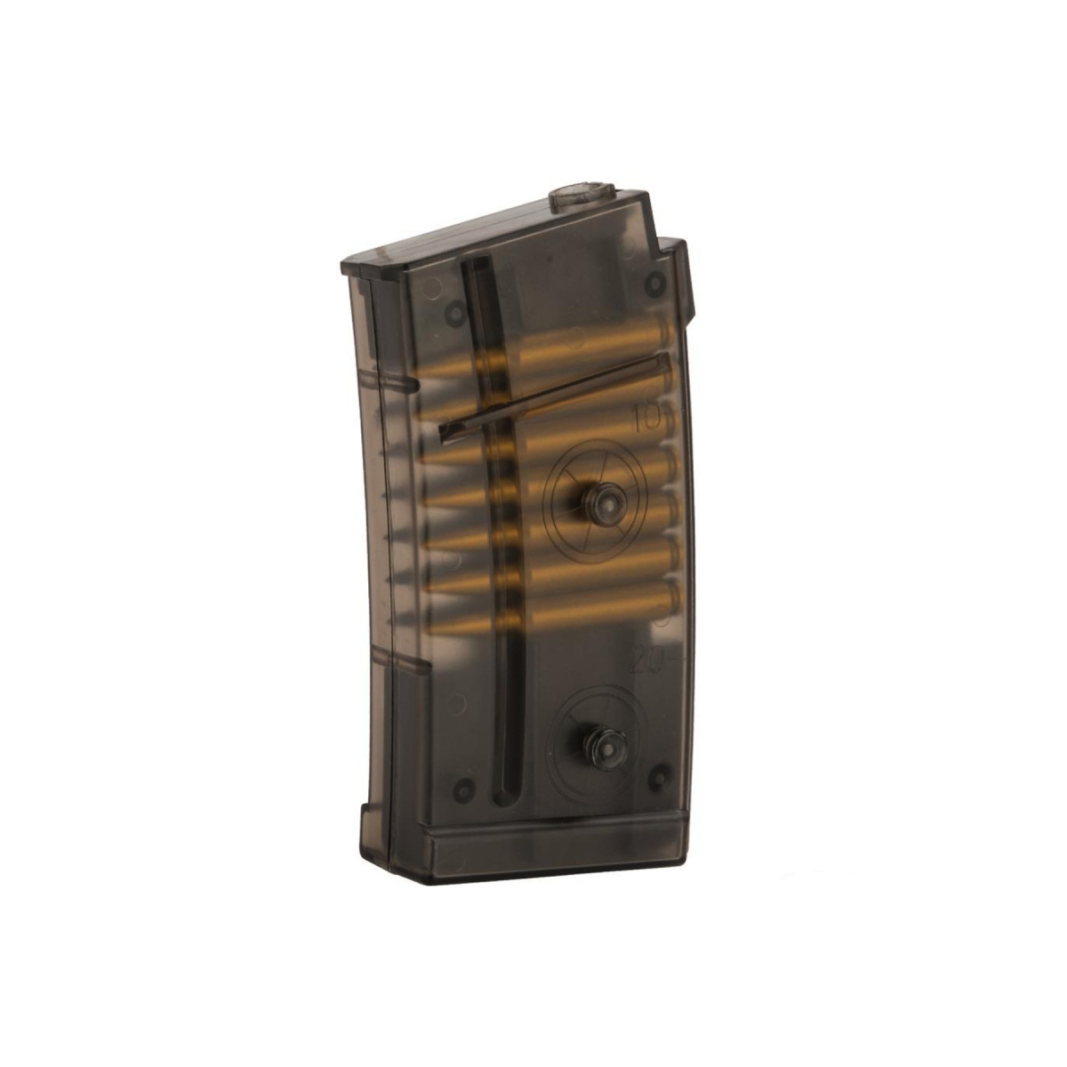 Double Eagle Translucent 40 Round Magazine With Dummy Rounds For M82